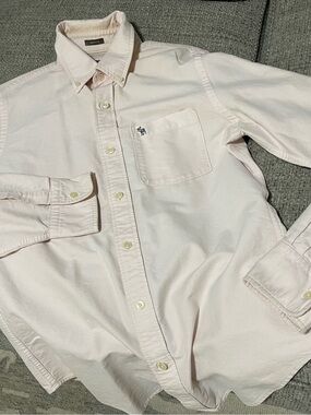Abercrombie & Fitch Pale Pink Button-Down Shirt Mens